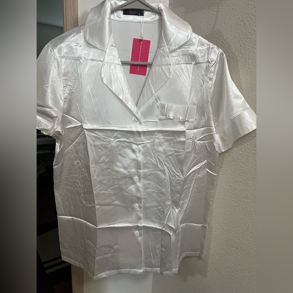 White Quilted( blouse-Short)